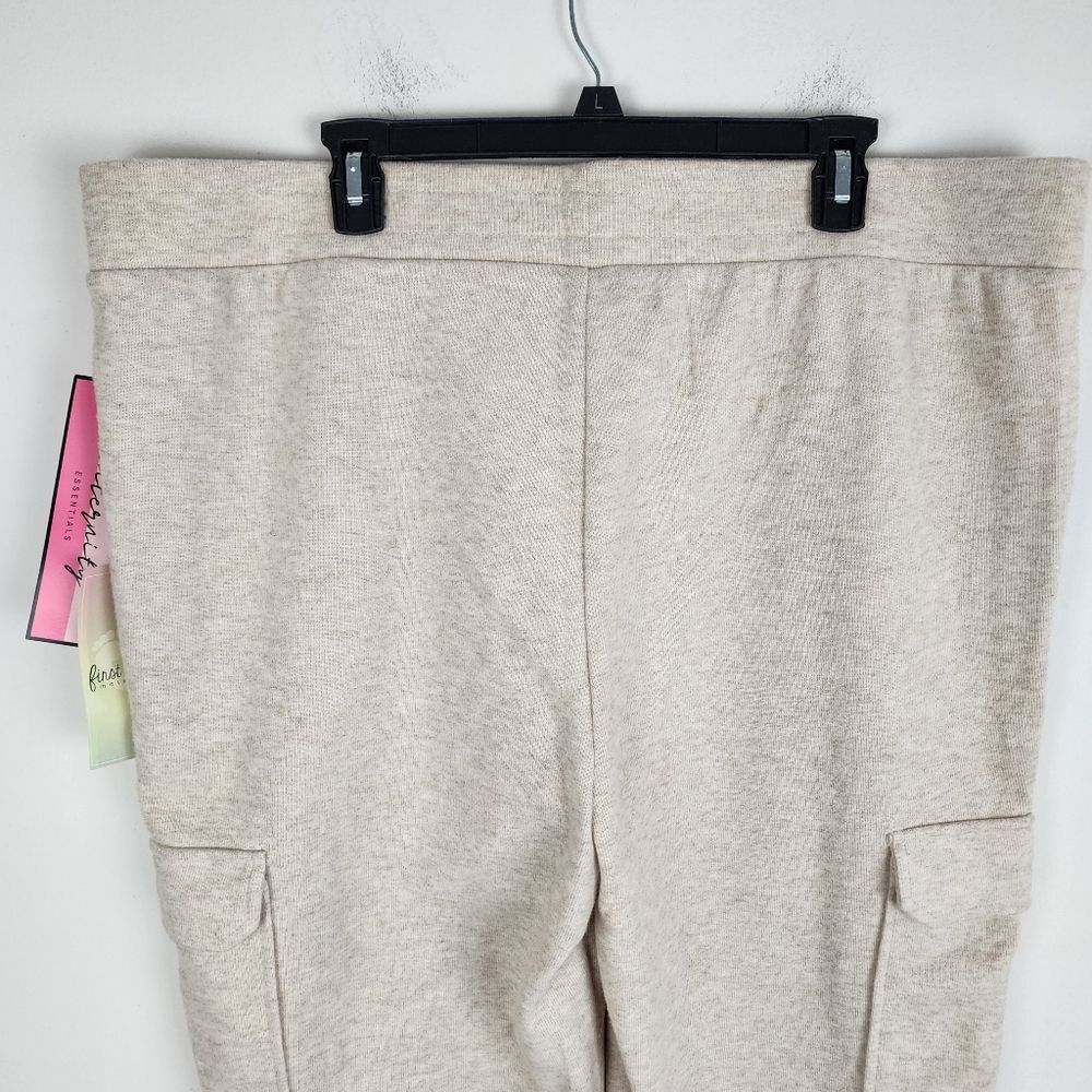 First Kick Maternity Sweatpants Cargo Pants Wide Leg Joggers Cream Size XL - Picture 12 of 15